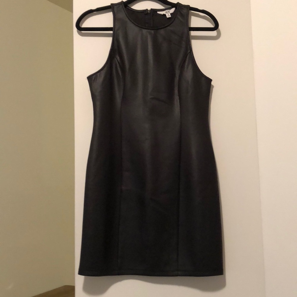 Jack by B.B. Dakota Black Leather Dress - size S